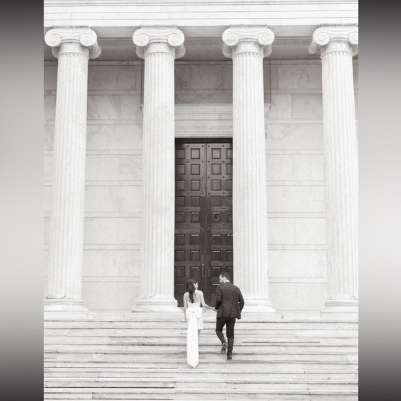 MEREDITH Strapless Bow Mini Dress - White - Picture 5 of 16